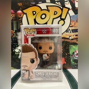 Funko Pop! WWE Wrestling Chris Jericho #40 Vaulted Retired New pop protector